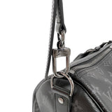 ルイ・ヴィトン LOUIS VUITTON キーポル・バンドリエール45 M40569 ブラック　シルバー金具 モノグラム・エクリプス メンズ ボストンバッグ
