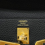 エルメス HERMES ケリー25 内縫い K刻 ブラック ゴールド金具 トゴ レディース ハンドバッグ ショルダーバッグ