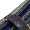 エルメス HERMES トリム31 □B刻 ブルーインディゴ ゴールド金具 フィヨルド レディース ショルダーバッグ