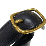 エルメス HERMES トリム31 □B刻 ブルーインディゴ ゴールド金具 フィヨルド レディース ショルダーバッグ