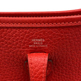 エルメス HERMES エヴリンTPM K刻 ルージュラデュー シルバー金具 トリヨンクレマンス レディース ショルダーバッグ