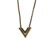 ルイ・ヴィトン LOUIS VUITTON ネックレス・エッセンシャルV M00857 ゴールド メッキ レディース ネックレス