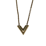 ルイ・ヴィトン LOUIS VUITTON ネックレス・エッセンシャルV M00857 ゴールド メッキ レディース ネックレス