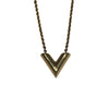 ルイ・ヴィトン LOUIS VUITTON ネックレス・エッセンシャルV M00857 ゴールド メッキ レディース ネックレス