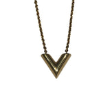 ルイ・ヴィトン LOUIS VUITTON ネックレス・エッセンシャルV M00857 ゴールド メッキ レディース ネックレス