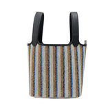 エルメス HERMES ピコタンロックPM クーベルチュール K刻 ブラック×エクリュ×フォーブ トワル スイフト レディース ハンドバッグ