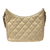 シャネル CHANEL マトラッセ スモールホーボーバッグ ゴールド ゴールド金具 シャイニーラム レディース ショルダーバッグ