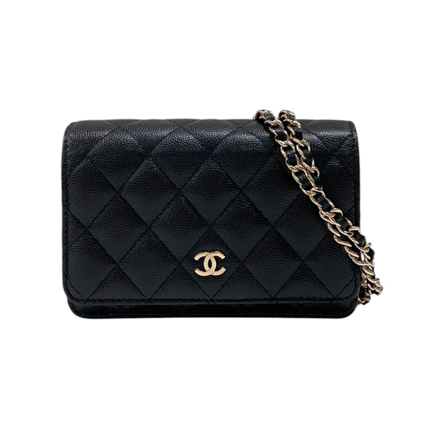 シャネル CHANEL マトラッセミニチェーンウォレット AP1649 ブラック/シルバー金具 キャビアスキン レディース 二つ折り財布 シャネル CHANEL マトラッセ ミニチェーンウォレット AP1649 ブラック