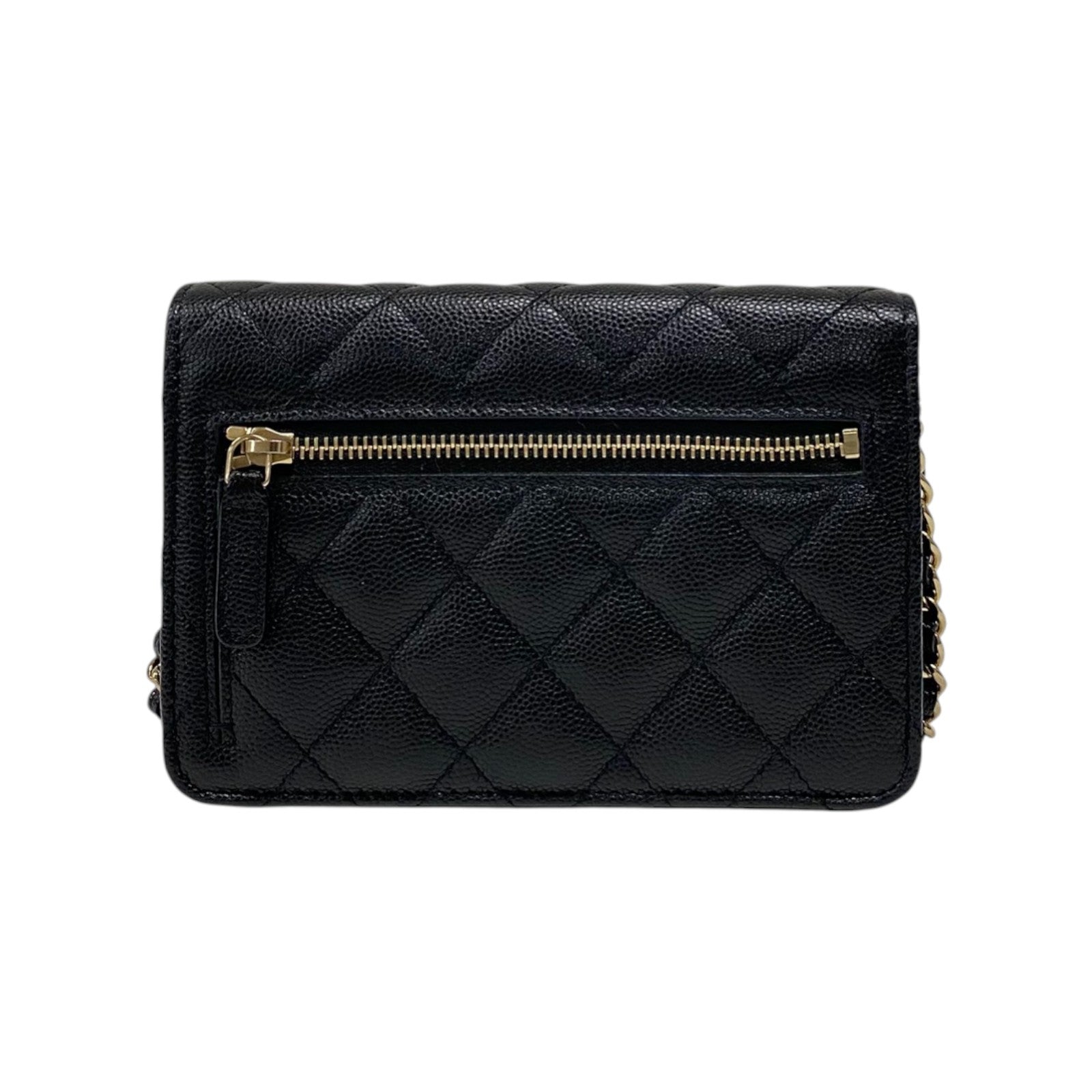 シャネル CHANEL マトラッセ ミニチェーンウォレット AP1649 ブラック