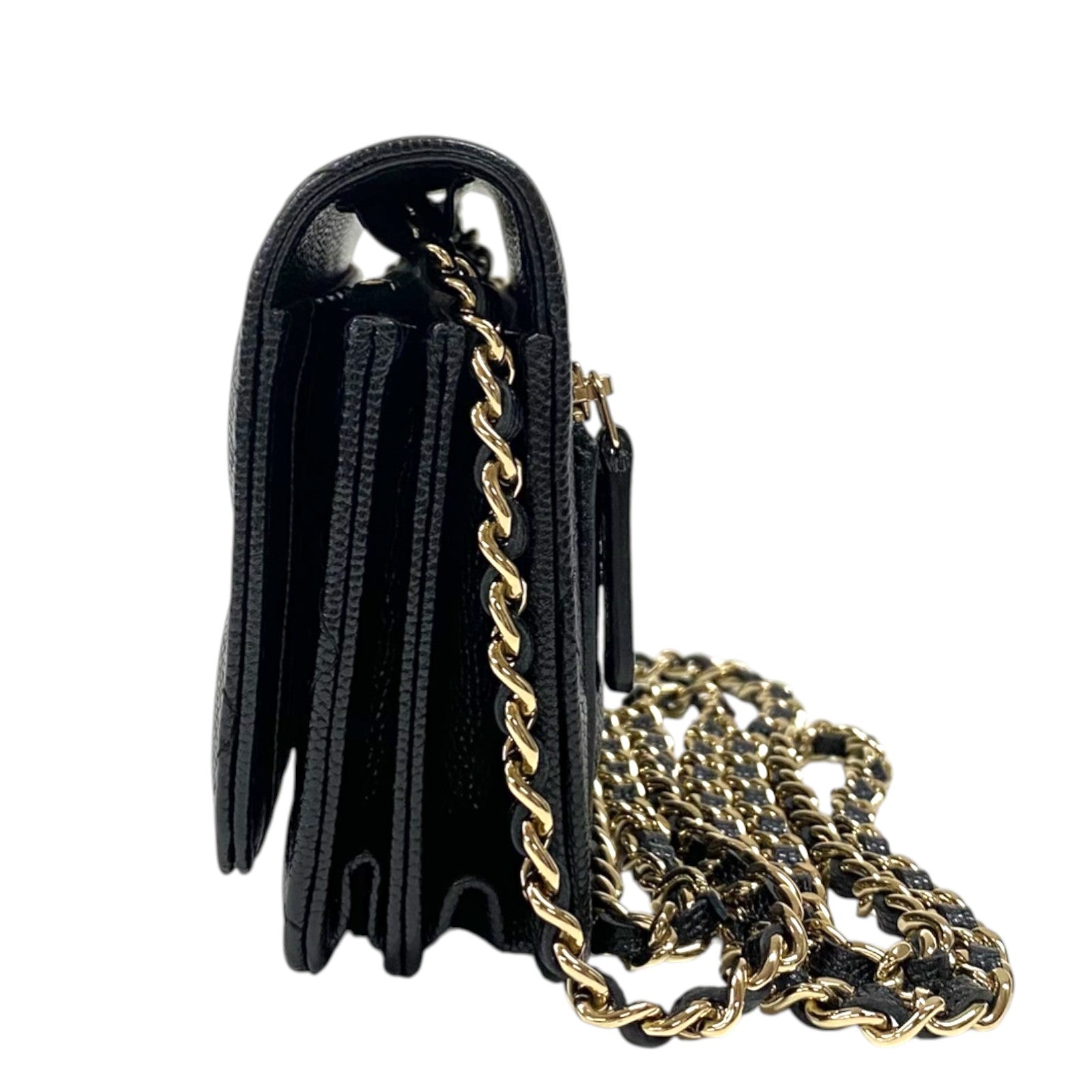 シャネル CHANEL マトラッセ ミニチェーンウォレット AP1649 ブラック