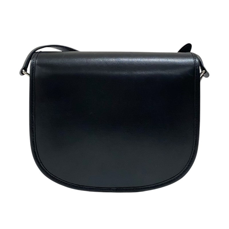 セリーヌ CELINE ミディアム ブザス 114453 ブラック シルバー金具 スムースカーフ レディース ショルダーバッグ セリーヌ CELINE ミディアム ブザス 114453 ブラック シルバー金具