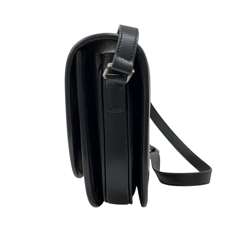 セリーヌ CELINE ミディアム ブザス 114453 ブラック シルバー金具 スムースカーフ レディース ショルダーバッグ セリーヌ CELINE ミディアム ブザス 114453 ブラック シルバー金具