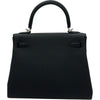 エルメス HERMES ケリー25 内縫い K刻 ブラック シルバー金具 トゴ レディース ショルダーバッグ