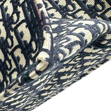 クリスチャン・ディオール Christian Dior ブックトートラージ M1286 ネイビー オブリークジャカード レディース トートバッグ