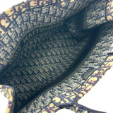 クリスチャン・ディオール Christian Dior ブックトートラージ M1286 ネイビー オブリークジャカード レディース トートバッグ