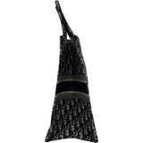 クリスチャン・ディオール Christian Dior ブックトートラージ M1286 ネイビー オブリークジャカード レディース トートバッグ