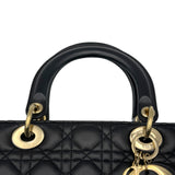 クリスチャン・ディオール Christian Dior レディディオールラージ M05660NGE ブラック カナージュラム レディース ショルダーバッグ