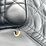 クリスチャン・ディオール Christian Dior レディディオールラージ M05660NGE ブラック カナージュラム レディース ショルダーバッグ