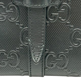 グッチ GUCCI GGエンボス トートバッグ 625774 ブラック シルバー金具 レザー メンズ トートバッグ