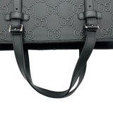 グッチ GUCCI GGエンボス トートバッグ 625774 ブラック シルバー金具 レザー メンズ トートバッグ