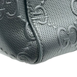 グッチ GUCCI GGエンボス トートバッグ 625774 ブラック シルバー金具 レザー メンズ トートバッグ