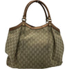 グッチ GUCCI スーキートートバッグ 211943 ベージュ ゴールド金具 キャンバス/レザー レディース トートバッグ