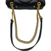 グッチ GUCCI GGマーモント チェーンショルダーバッグ 443497 ブラック ゴールド金具 レザー レディース ショルダーバッグ