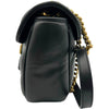 グッチ GUCCI GGマーモント チェーンショルダーバッグ 443497 ブラック ゴールド金具 レザー レディース ショルダーバッグ