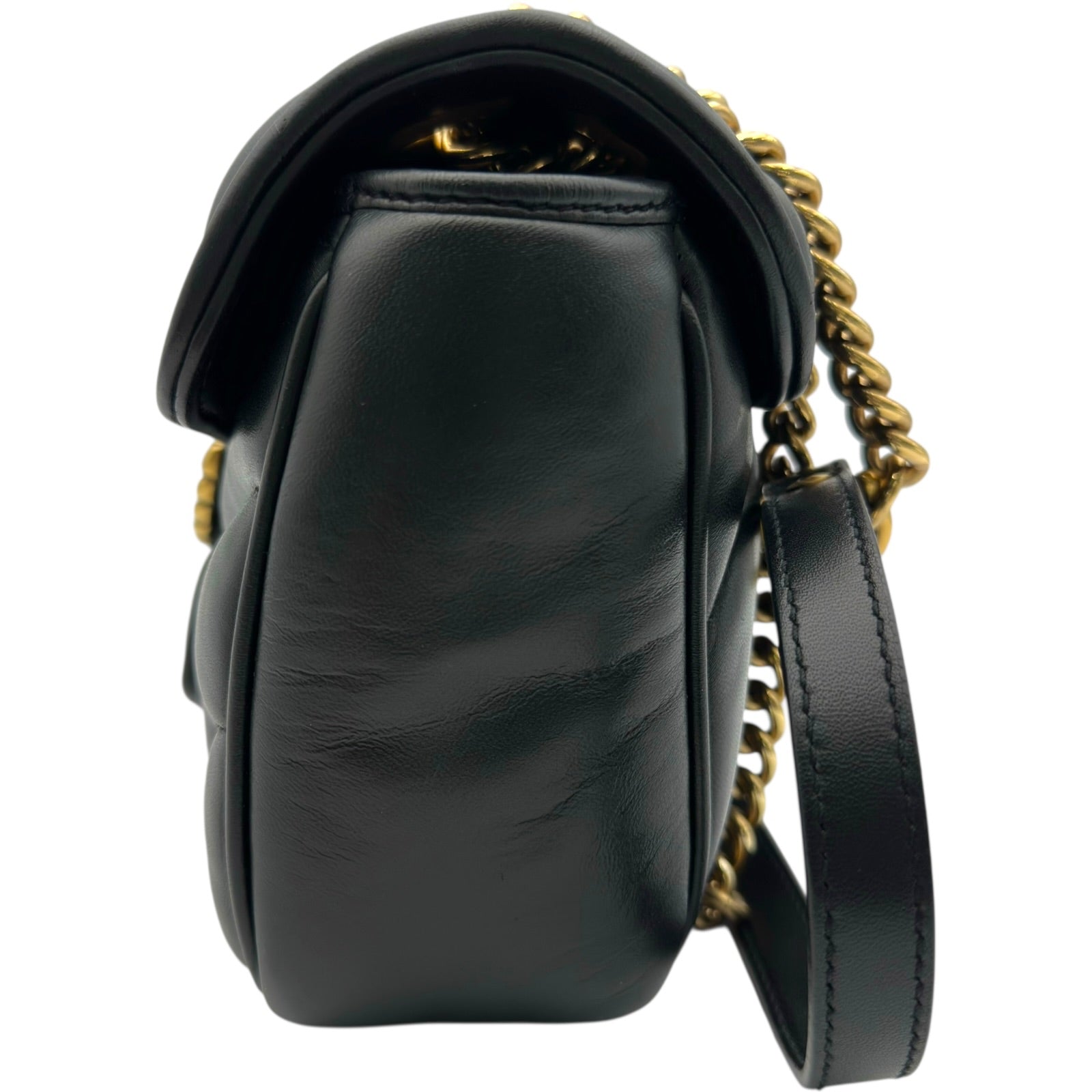 グッチ GUCCI GGマーモント チェーンショルダーバッグ 443497 ブラック