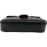 グッチ GUCCI GGマーモント チェーンショルダーバッグ 443497 ブラック ゴールド金具 レザー レディース ショルダーバッグ