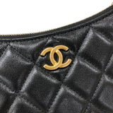 シャネル CHANEL ラージ ホーボーバッグ AS4368 ブラック ゴールド金具 ラムスキン レディース ショルダーバッグ