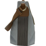 シャネル CHANEL マトラッセ ホーボーバッグ 28番台 ライトブルー ゴールド金具 カーフ レディース トートバッグ