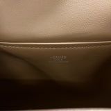 エルメス HERMES リンディミニ W刻 ゴールド シルバー金具 グリズリー・スイフト レディース ショルダーバッグ
