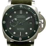 パネライ PANERAI サブマーシブル マリーナ ミリターレ PAM01697 グリーン ステンレススチール 自動巻き メンズ 腕時計