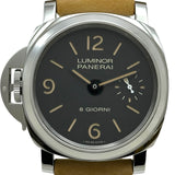 パネライ PANERAI ルミノール デストロ オット ジョルニ PAM01655 ブラック ステンレススチール 手巻き メンズ 腕時計