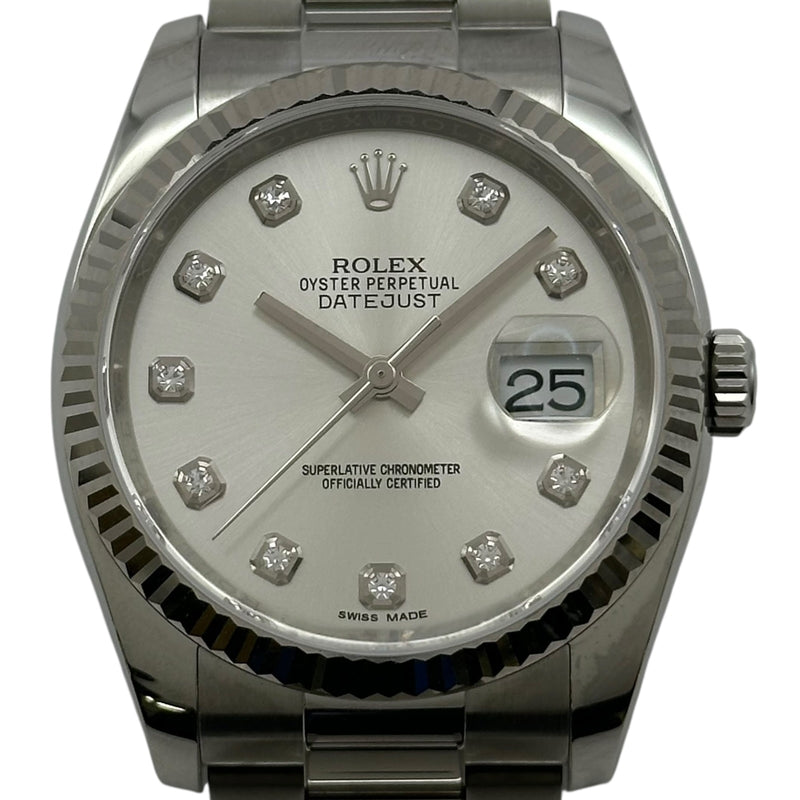 ロレックス ROLEX デイトジャスト36 116234 シルバー ホワイトゴールド 