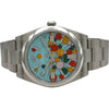 ロレックス ROLEX オイスター パーペチュアル 41 124300 セレブレーションモチーフ/ターコイズブルー ステンレススチール 自動巻き メンズ 腕時計
