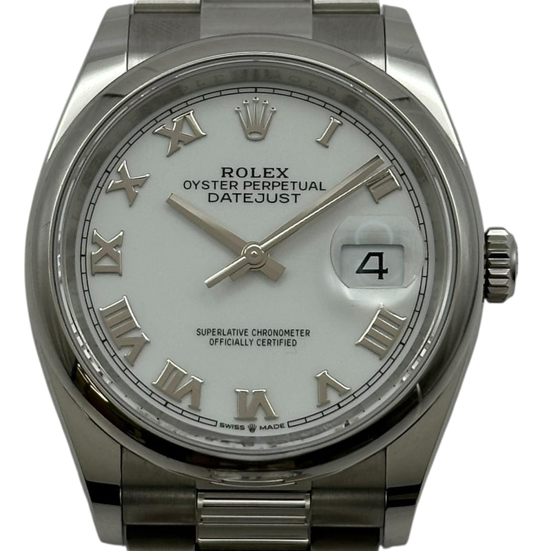 ロレックス ROLEX デイトジャスト36 126200 ホワイト ステンレス