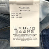 ヴァレンティノ VALENTINO ロゴデニムジャケット WV3DC01J7L0 ブルー デニム メンズ デニムジャケット
