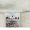 バレンシアガ BALENCIAGA CHAMPSロゴプリントスウェットパーカー 818433 ホワイト コットン ユニセックス パーカー