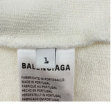 バレンシアガ BALENCIAGA CHAMPSロゴプリントスウェットパーカー 818433 ホワイト コットン ユニセックス パーカー