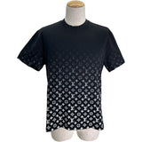 ルイ・ヴィトン LOUIS VUITTON モノグラムグラディエント半袖Tシャツ HJY77W ブラック コットン メンズ 半袖Ｔシャツ