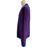 グッチ GUCCI GG総柄カシミヤ混ニットセーター 597723 ネイビー ウール メンズ セーター