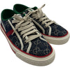 グッチ GUCCI TENNIS 1977 GGキャンバススニーカー ネイビー キャンバス レディース スニーカー