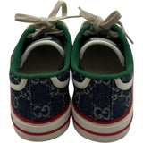 グッチ GUCCI TENNIS 1977 GGキャンバススニーカー ネイビー キャンバス レディース スニーカー