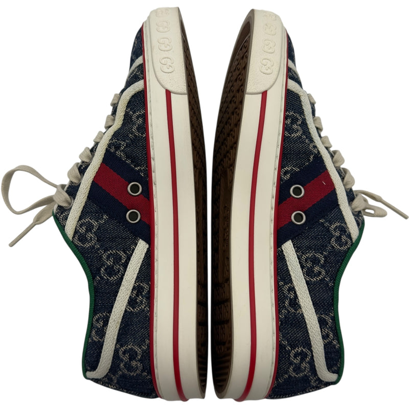 GUCCI GGキャンバス スニーカー 36 約23cm グッチ GUCCI TENNIS 1977 GGキャンバススニーカー ネイビー