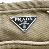 プラダ PRADA トライアングルロゴデニムパンツ GEP358 ベージュ コットン メンズ デニムパンツ