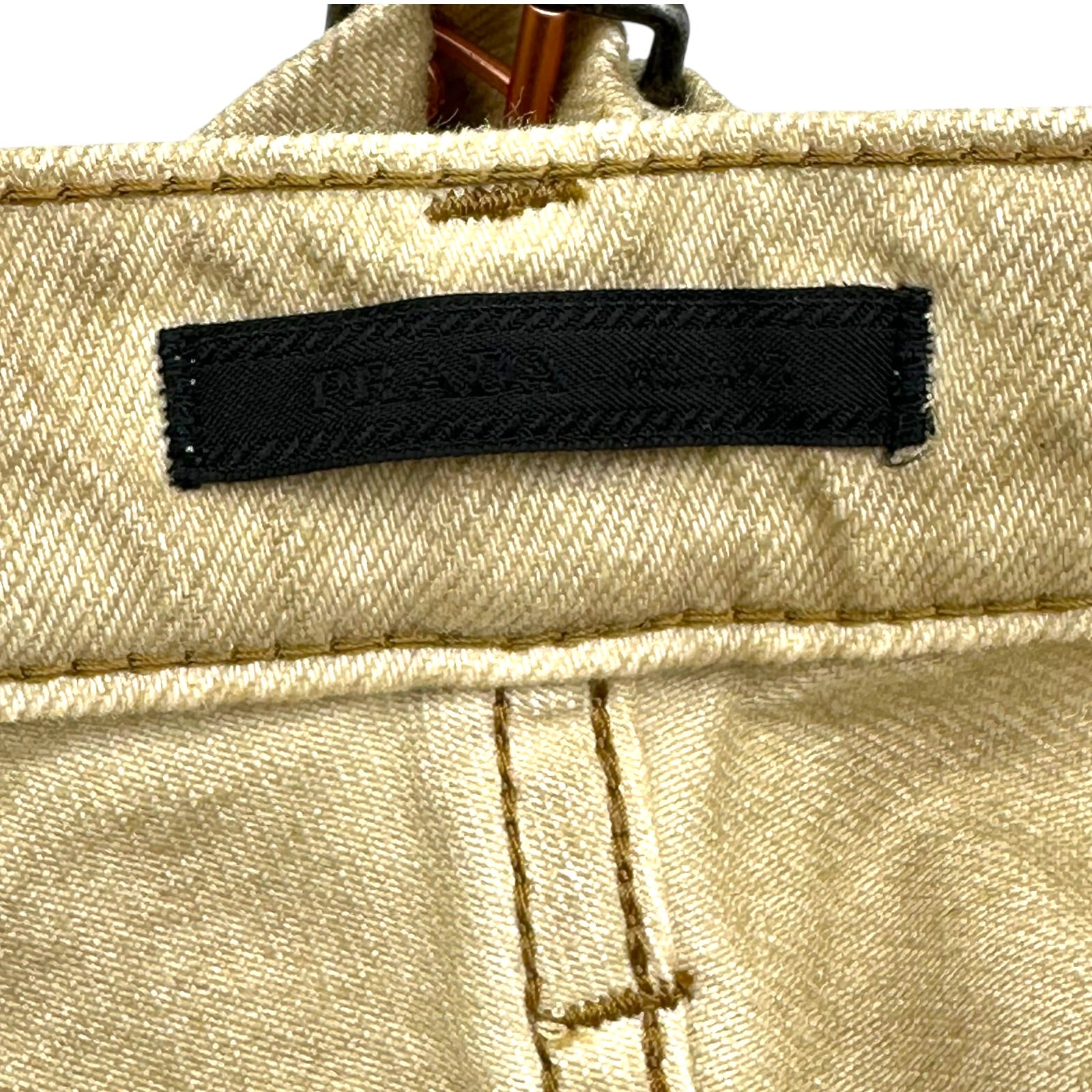 プラダ PRADA トライアングルロゴデニムパンツ GEP358 ベージュ