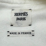 エルメス HERMES セリエボタンスウェットブルゾン ホワイト コットン レディース ブルゾン