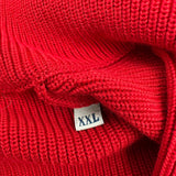 モンクレール MONCLER ドライバーズニットジャケット レッド コットン メンズ その他アウター